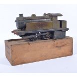 Bowman Tank locomotive engine model LNER 265, in original wooden box (a/f), 28cm.