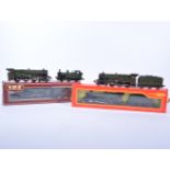 OO gauge train set collection, including four locomotives (mostly repainted) by Hornby Dublo,