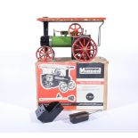 Mamod TEI live steam traction engine, boxed.