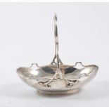 Silver basket, strap handle, by Adie Brothers, Birmingham 1920, 14cm, 4.5oz.