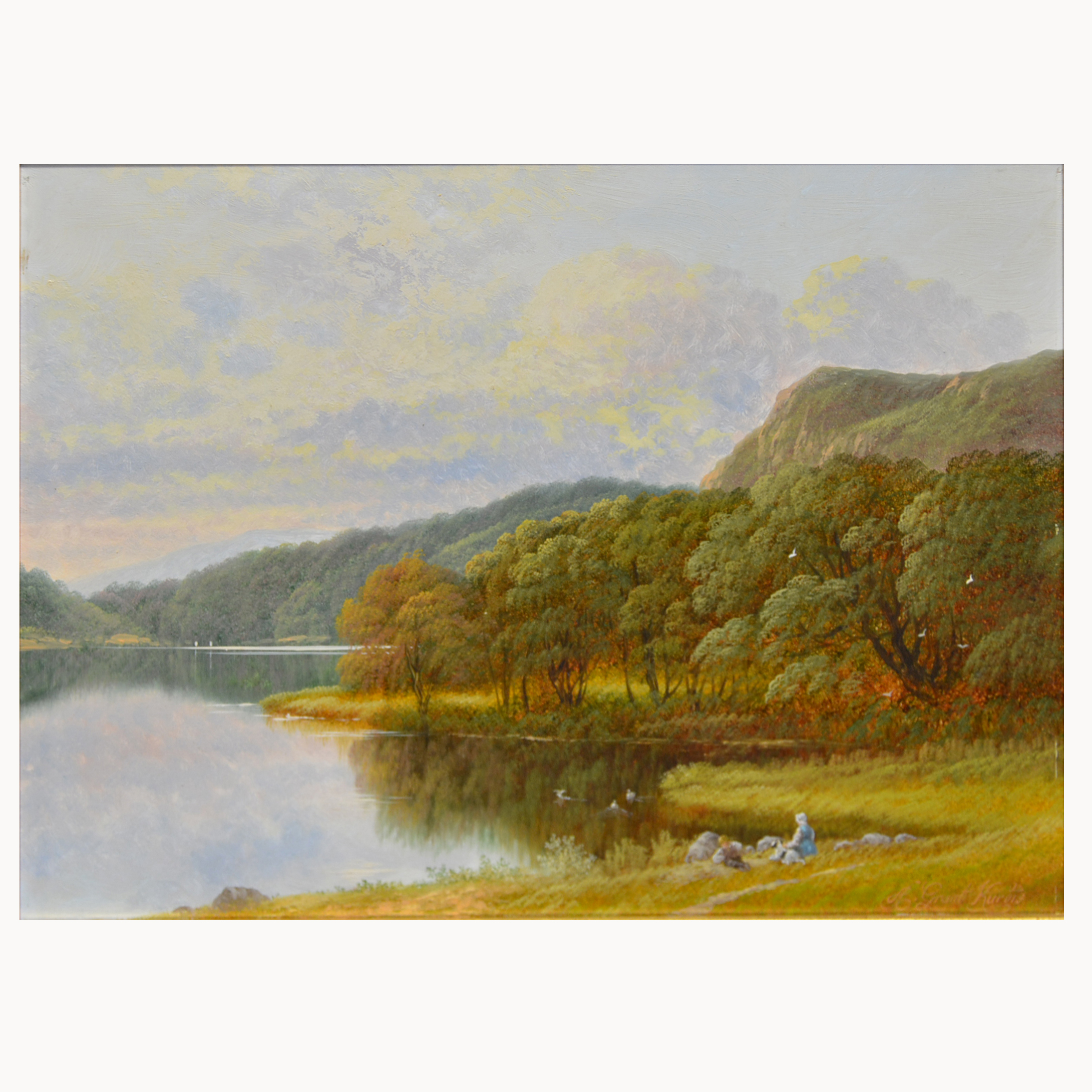 Andrew Grant Kurtis, Lakeland landscape, signed, oil on board, 30x 40cm. - Image 3 of 3