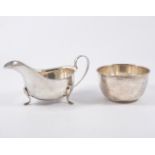 Silver sugar basin, by James Dixon & Son, Sheffield 1943, 12cm, 4.