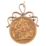 A Full Sovereign Pendant,