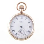 Two gold-plated pocket watches, A Waltham U.S.A.