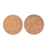 Two Half Sovereigns,