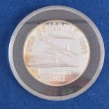 Concorde commemorative silver coin, "24th October 2003,