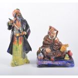 Two Royal Doulton figures, The Potter HN1493, 19cm and Blackbeard, HN2105, 28cm, (2).