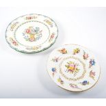 Swansea porcelain plate, early 19th Century, painted floral sprays, diameter 22cm,