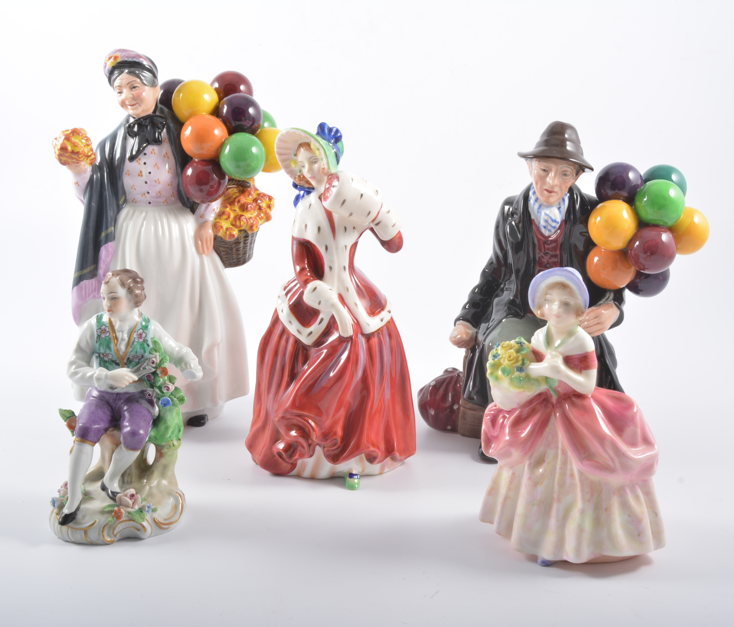 Royal Doulton, The Old Balloon Man HN1954, 19cm, The Old Balloon Seller HN1315,