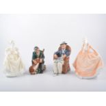 Royal Doulton figures The Master HN3235, Taking things Easy HN2677, Christmas Day HN3488,