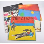 Box of Punk and other vinyl LP records, to include The Clash, The Cure, Siouxsie and The Banshees,