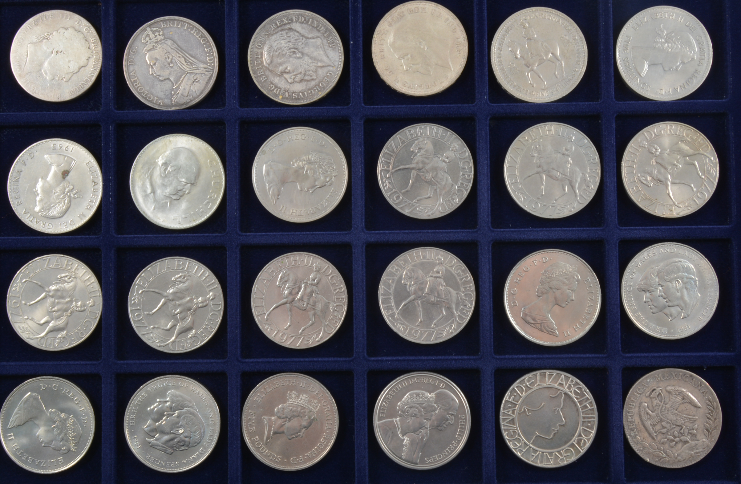 A collection of coins in trays, UK and USA, George III through to present day. - Image 4 of 5