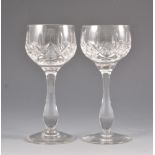 Stuart crystal glasses.