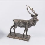 WMF model of a standing stag, ostrich lozenge mark.