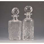 A collection of Doulton table glass to include decanters,