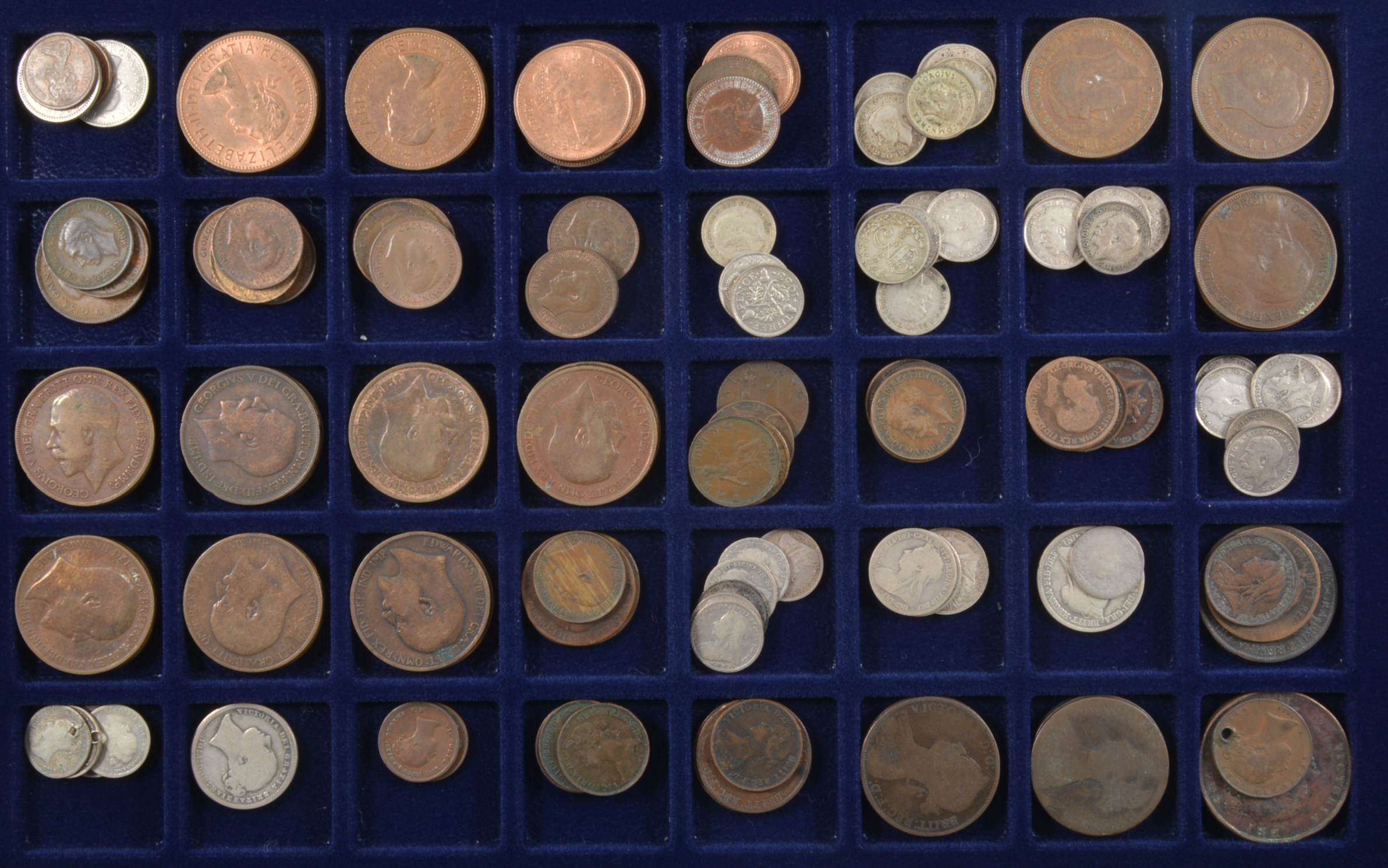 A collection of coins in trays, UK and USA, George III through to present day. - Image 5 of 5