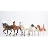 Beswick hound and horse,