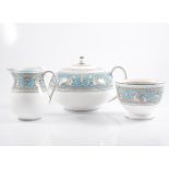 Coalport 'Indian Tree' design tea set, together with a Wedgwood 'Florentine' tea set.