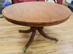 A Regency mahogany breakfast table, Diam.127cm