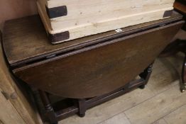 An 18th century oak gateleg table