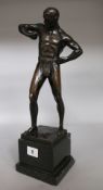 An Otto Schmidt-Hofer (1873-1925), bronze figure of an athlete
