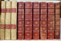 Fielding, Henry - The History of Tom Jones, 3 vols, 8vo, contemporary calf, London 1792 and Emerson,