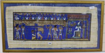 A framed Egyptian picture