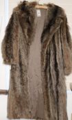 Raccoon fur coat