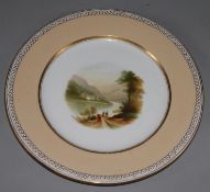 A set of eleven Victorian dessert plates