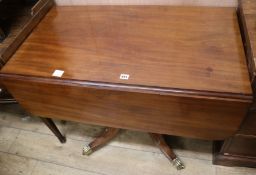 A Regency mahogany Pembroke breakfast table, W.99cm