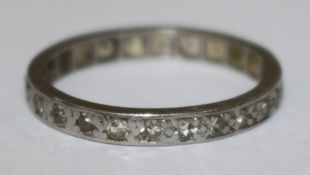A diamond full eternity ring