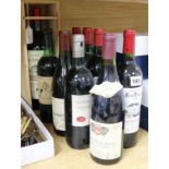 10 assorted bottles of red wine inc. magnum of Chateau Lyonnat 1986 & Georey Chambertin 1997