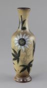 A small Martin Brothers stoneware baluster vase, c.1882,