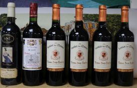 4 bottles Saint Emillion, 1 Bordeaux & ! Chevalier