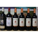 4 bottles Saint Emillion, 1 Bordeaux & ! Chevalier