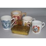 A Royal commemorative china and miscellaneous items