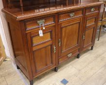 An Edwardian mahogany chiffonier, W.148cm