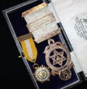 Two 9ct gold Masonic medals.