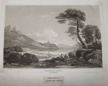 A Chinese painting folio of prints etc