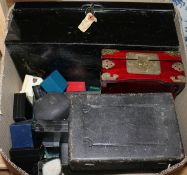 Assorted jewellery and other boxes.