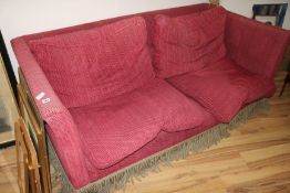 A Knole sofa, W.193cm