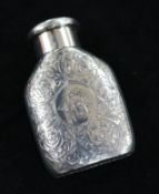 A silver bottle-shaped vesta case, 'The Maze, Morton's Patent', Birmingham 1901, Marks & Cohen