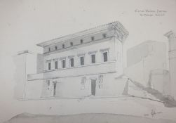 A group of Italian architectural drawings