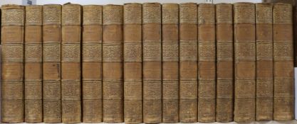 Taylor, Jeremy, Rev. - Works, 15 vols, calf gilt, lacking labels, quarto, London 1839