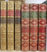 Mitchell, J, Lieut. Col. - The Fall of Napoleon, 3 vols, calf, 8vo, London 1846 and Napier,