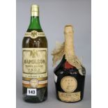 A bottle of Napoleon brandy, one bottle of Benedictine