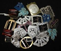 Assorted buckles and buttons
