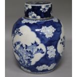 A 19th century Chinese blue and white jar