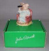 Beswick Beatrix Potter figures, 'Two Gentlemen', 'Farmer Potatoes', 'Little Pig Robinson Spying', '