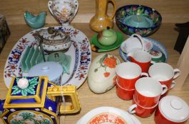 A Doulton coffee set & other ceramics